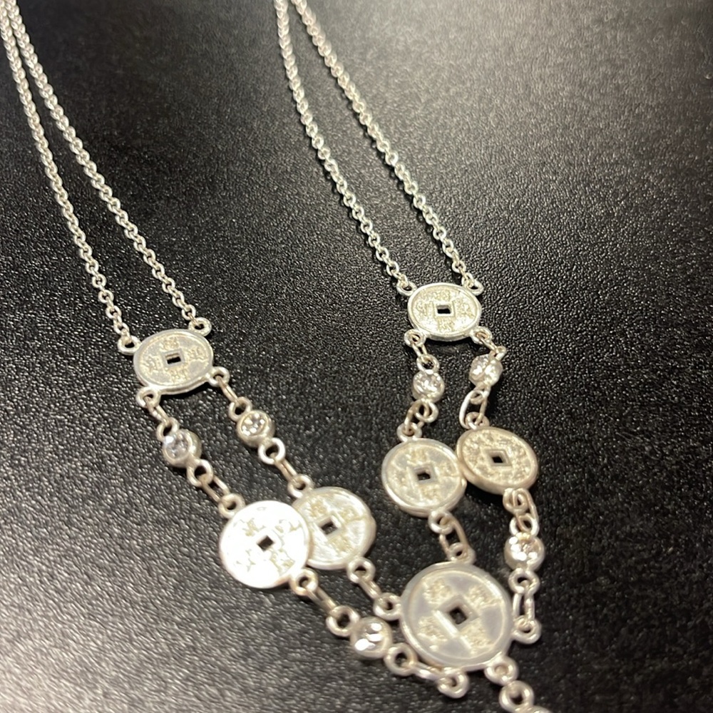 Silver tone necklace - Picture 3 of 3